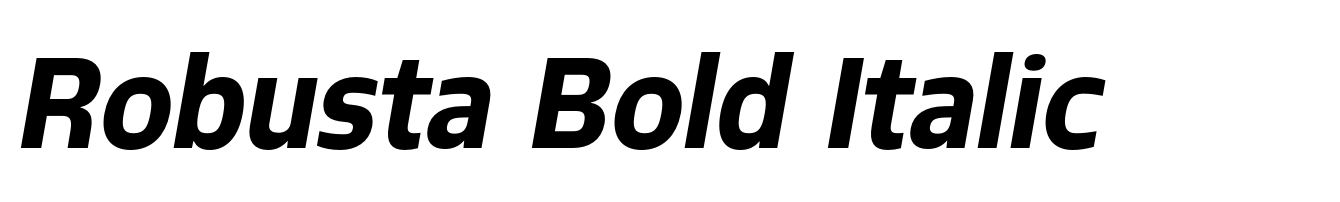 Robusta Bold Italic